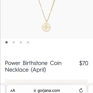 Gorjana - Power Birthstone Coin Necklace